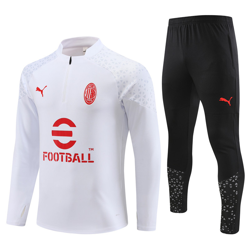 AAA Quality AC Milan 23/24 Tracksuit - White/Red